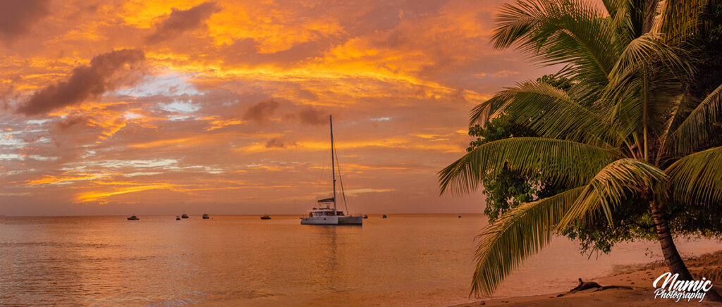 Sunrise and sunset in Barbados